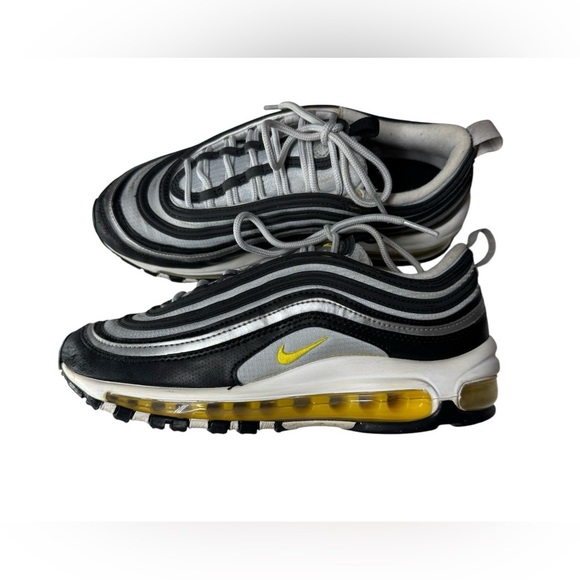 Nike Air Max 97 GS Black Amarillo Silver 921522-010 Youth Size- 6Y - Picture 5 of 9